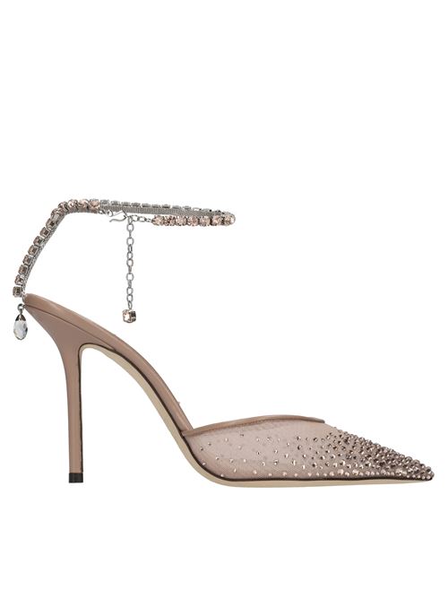  JIMMY CHOO | SAEDA 100 CRYSTAL GALAXYBEIGE